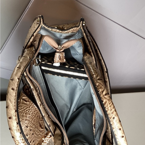 Elegant Leopard Print and Gold Satchel Set - Picture 8 of 8